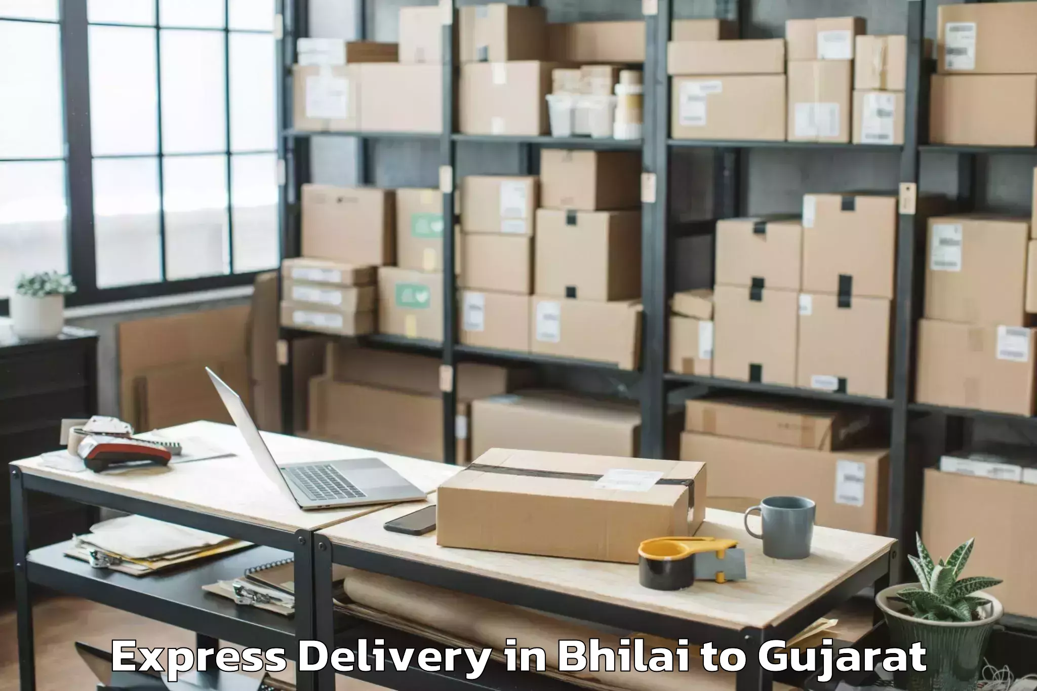 Get Bhilai to Girgadhada Express Delivery